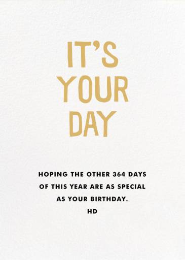 Sunny Day - Birthday Card by Hello!Lucky - Back