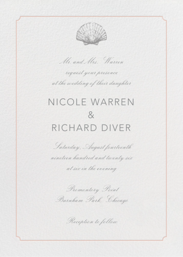 Indented Rounded Corners Tall - Wedding Invitation by Paperless Post