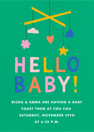 Crib Mobile - Baby Shower Invitation by Hello!Lucky