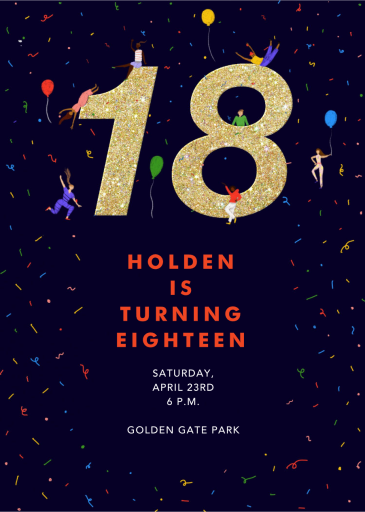 Glitter Groove - Invitation by Carolyn Suzuki Studio