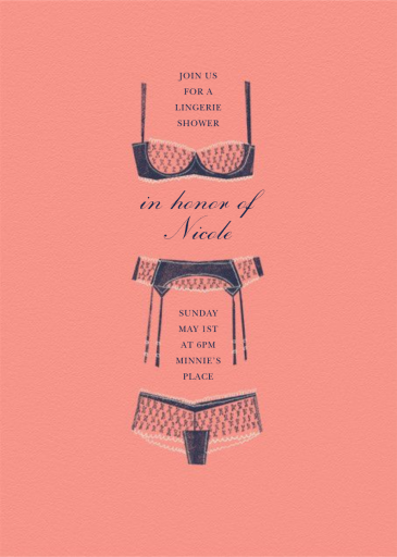 Underthings - Bridal Shower Invitation by Paperless Post