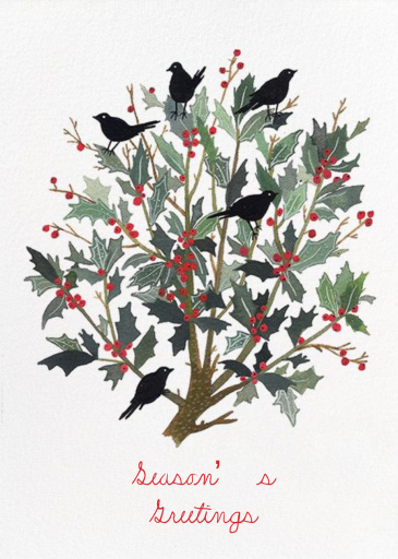Black Bird Wreath (Becca Stadtlander) by Red Cap Cards