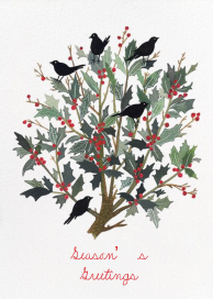 Black Bird Wreath (Becca Stadtlander) by Red Cap Cards