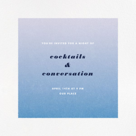 Gradient White Border by Paperless Post