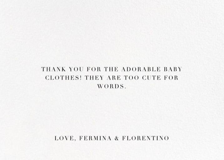 Editorial II Photo - Thank You Card by Paperless Post - Back