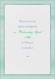 The Prepster - Dinner Party Invitation by Mr. Boddington's Studio