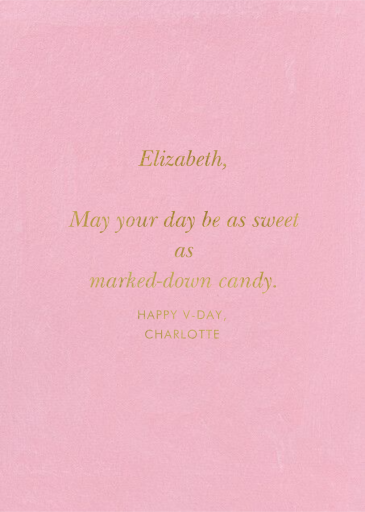 Roses are Red - Valentine's Day Card by Rifle Paper Co. - Back