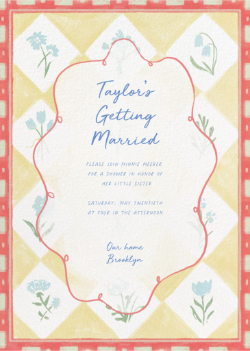 Patchwork - Bridal Shower Invitation by Paperless Post
