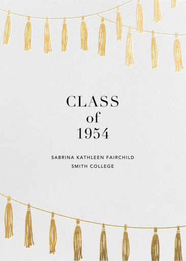 Tasseled II - Graduation Announcement by Paperless Post