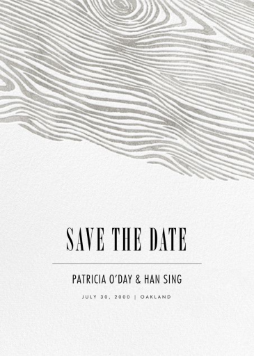 Burlwood II (Tall Save the Date) - Save the Date by Paperless Post