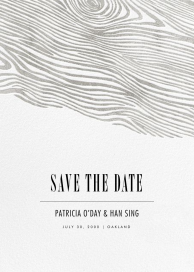 Burlwood II (Tall Save the Date) by Paperless Post