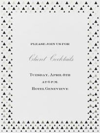 Triangles - Cocktail Party Invitation by Paperless Post