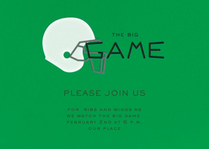 The Big Game - Tailgate Invitation by Paperless Post