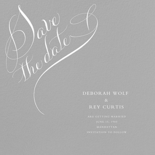 Save The Date Flourish - Save the Date by Bernard Maisner