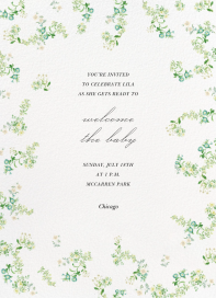 Antique Florals - Baby Shower Invitation by  Monique Lhuillier