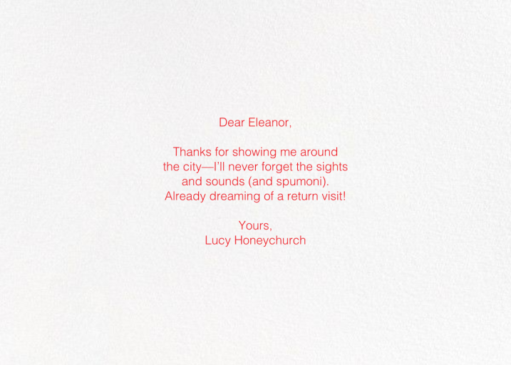 Many Many Many Thanks by Paperless Post - Back