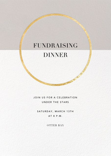 Metallic Circle by Paperless Post