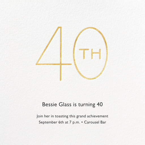 Decade - Birthday Invitation by Paperless Post