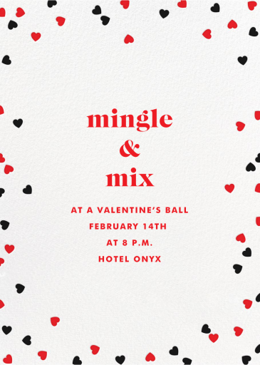 Confetti Hearts by Paperless Post