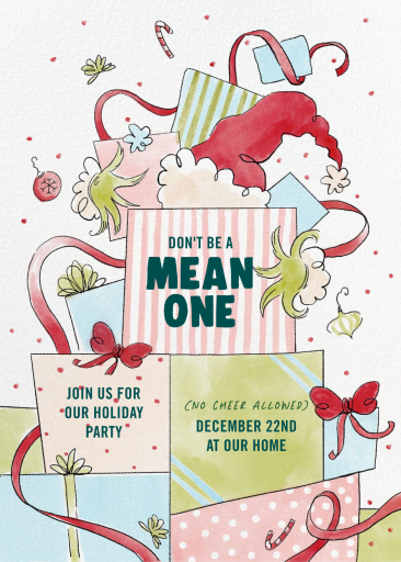 Holiday Grouch - Holiday Party Invitation by Paperless Post