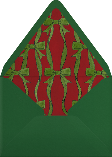 Santa Elf Holiday Party Invitation Envelope