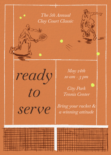 Rally-Ready - Sports Invitation by Sam Crosby