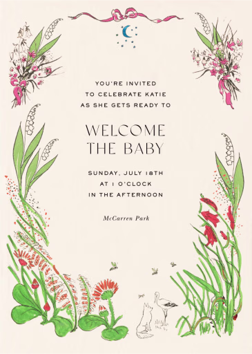 Moonlit - Baby Shower Invitation by Stephanie Fishwick