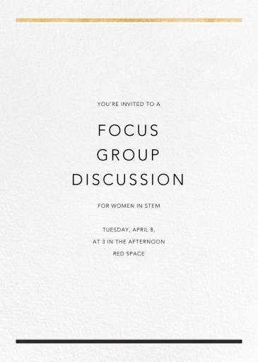 Minimal Foil Border by Paperless Post