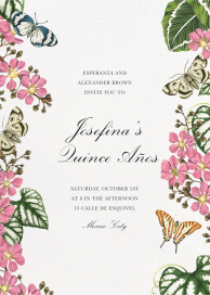Caladium - Quinceañera Invitation by Oscar de la Renta