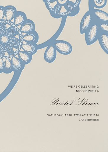 Camille Silk - Bridal Shower Invitation by oscar-de-la-renta