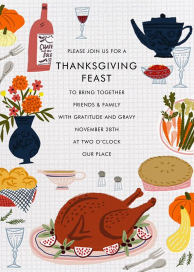 All the Things - Thanksgiving Invitation by Hello!Lucky