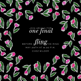 Fresh Picked - Bachelorette Party Invitation by Carolina Herrera