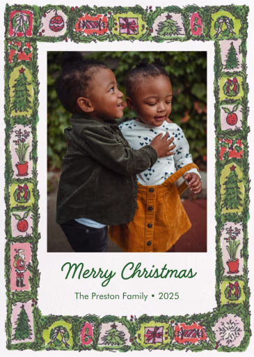 Bountiful Garland (Paige Spearin) - Christmas Card by Dogwood Hill