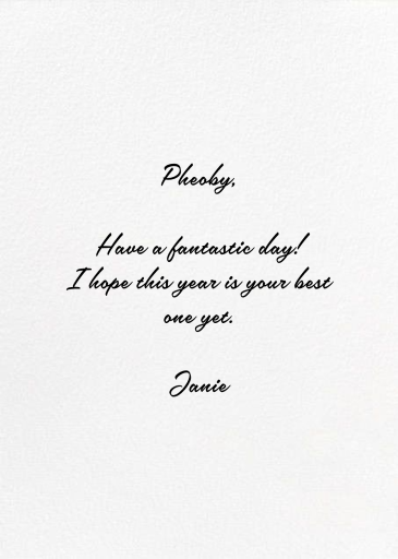 Owl Birthday (Carrie Gifford) - Birthday Card by Red Cap Cards - Back