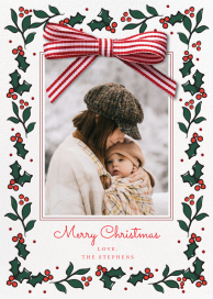 Classic Bow Garland - Christmas Card by Cheree Berry Paper & Design