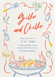 Grillin and Chillin - Bridal Shower Invitation by Paperless Post