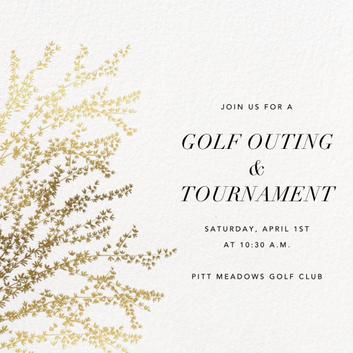 Forsythia Branch - Sports Invitation by Paperless Post