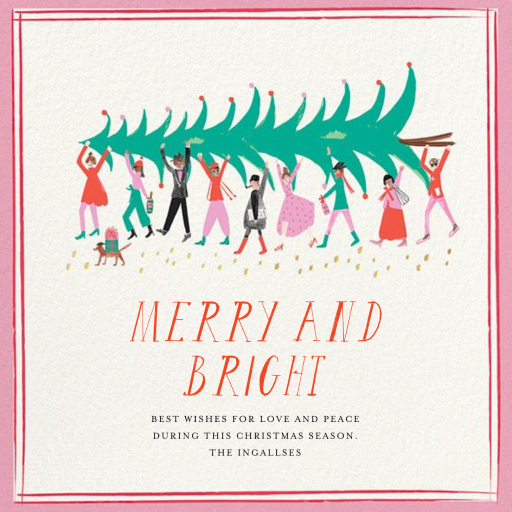 Helping Hands - Holiday Card by Mr. Boddington's Studio