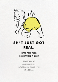 Too Real - Baby Shower Invitation by Hello!Lucky