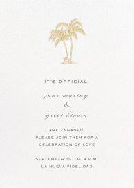 Mascarene - Engagement Party Invitation by Crane & Co.