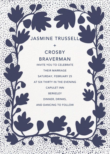 Ficus - Wedding Invitation by Linda and Harriett