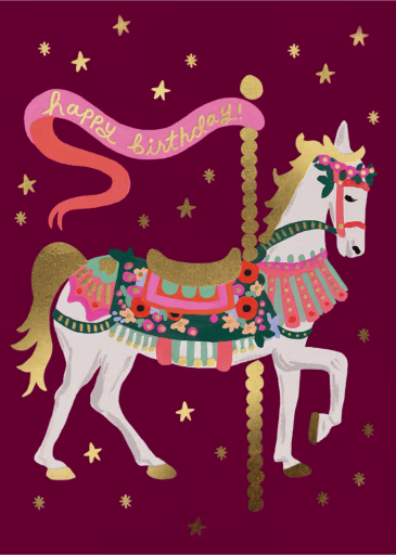 Carousel Birthday - Birthday Card by Rifle Paper Co.