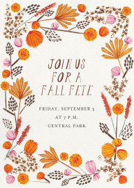 Autumn Foliage - Fall Party Invitation by Mr. Boddington's Studio