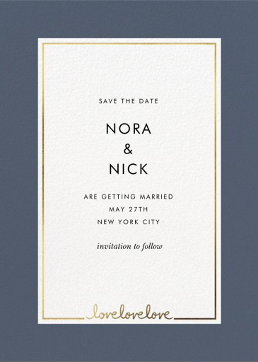 Thirds a Charm - Save the Date by kate spade new york