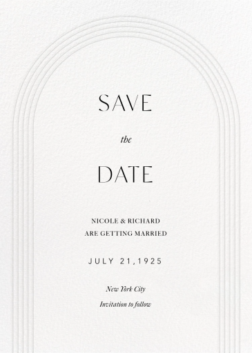 Embossed Arch by Paperless Post