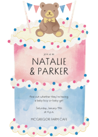 Pink or Blue - Gender Reveal Invitation by Paperless Post