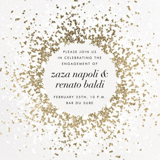 Frosted - Engagement Party Invitation by Kelly Wearstler