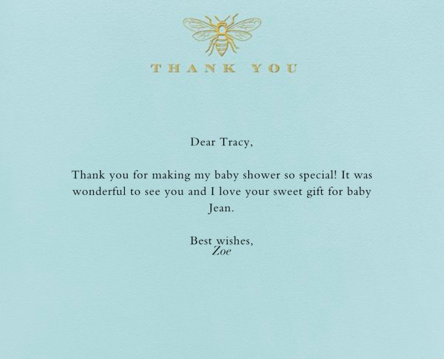 Bee Thank You - Thank You Card by Paperless Post