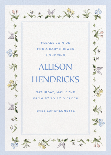 Dainty Florals (Riley Sheehey) - Baby Shower Invitation by Dogwood Hill