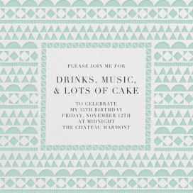 Geometric Border by Paperless Post